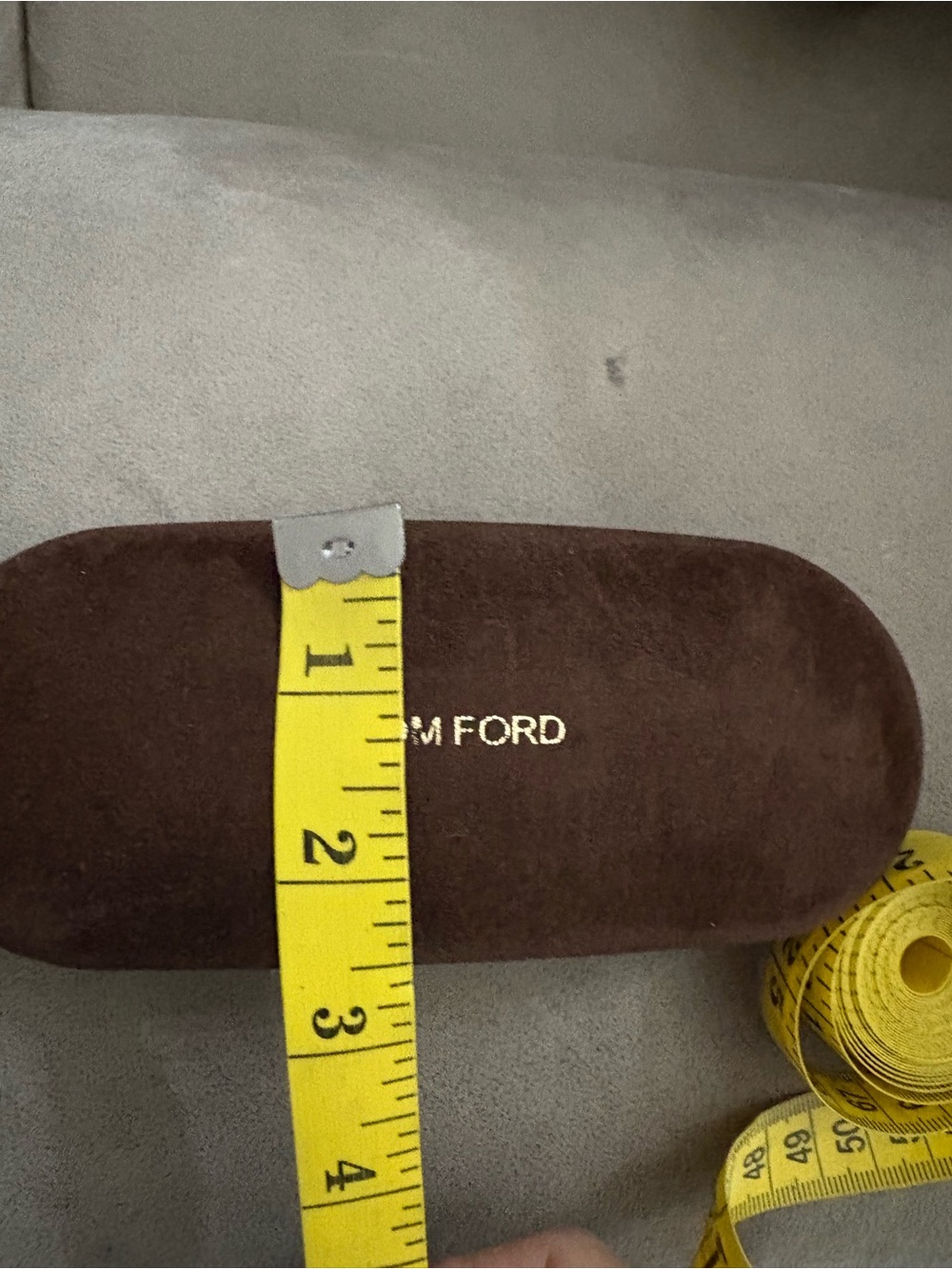 TOM FORD Dark Brown Velvet Sunglasses Eye Glasses Hard Case Clamshell. - Picture 7 of 7